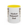 11oz Alaskan Malamute Dog Dad Mug, Vintage Sketch Coffee Mug, Dog Dad Gift