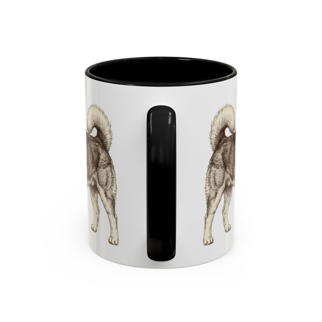 11oz Funny Alaskan Malamute Mug, Owned By A Malamute. Please Send Help., Vintage Dog Coffee Mug, Dog Lover Gift