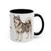 11oz Funny Alaskan Malamute Mug, Owned By A Malamute. Please Send Help., Vintage Dog Coffee Mug, Dog Lover Gift