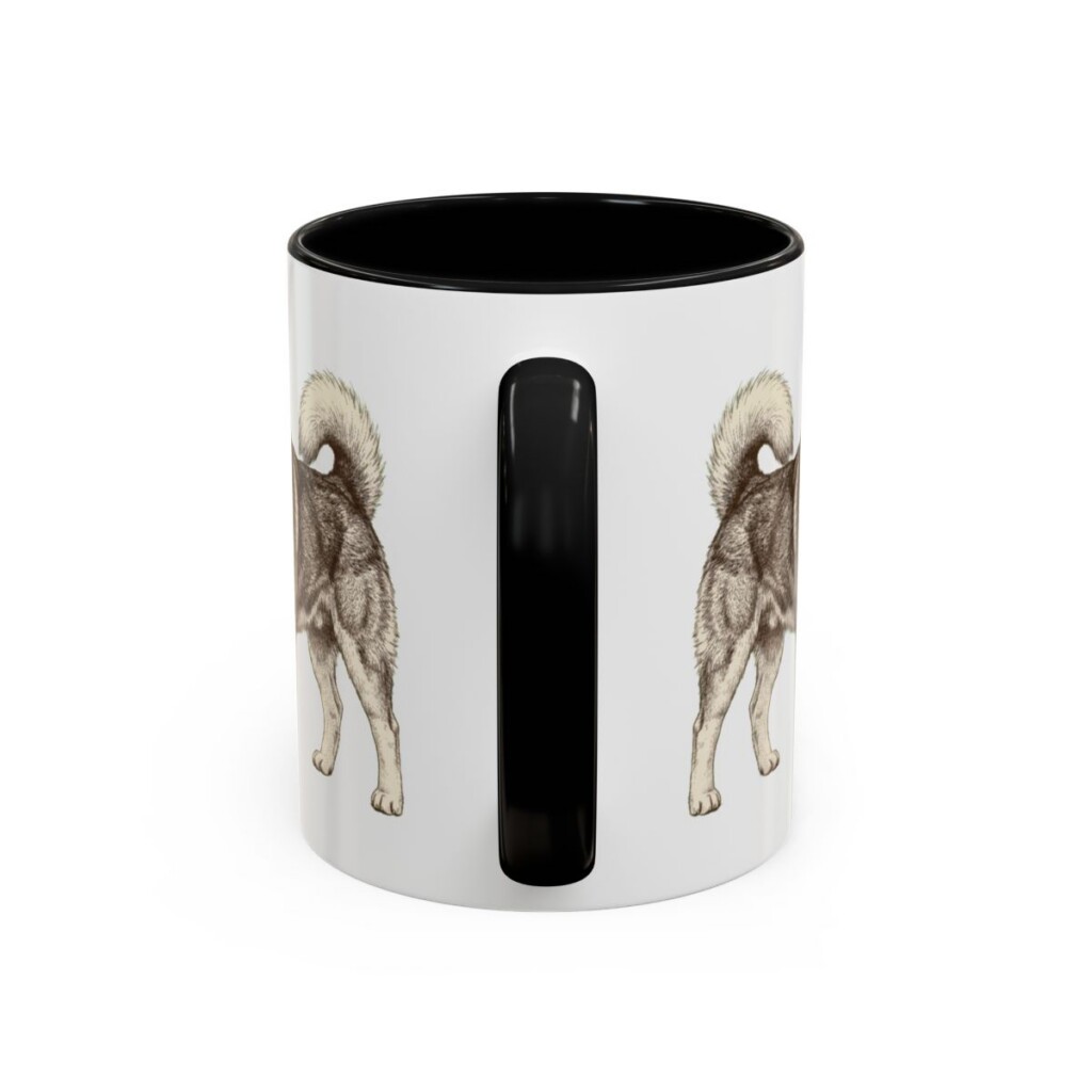 11oz Alaskan Malamute Latin Mug, Alaskan Malamute, Vintage Dog Coffee Mug, Dog Lover Gift