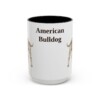 15oz American Bulldog Mug, Vintage Dog Portrait Coffee Mug, Dog Lover Gift