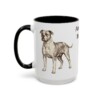15oz American Bulldog Mug, Vintage Dog Portrait Coffee Mug, Dog Lover Gift