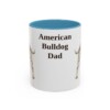 11oz American Bulldog Dog Dad Mug, Vintage Sketch Coffee Mug, Dog Dad Gift