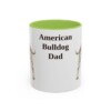 11oz American Bulldog Dog Dad Mug, Vintage Sketch Coffee Mug, Dog Dad Gift