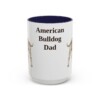 american-bulldog-mug-dad-navy-3 15oz American Bulldog Dog Dad Mug, Vintage Sketch Coffee Mug, Dog Dad Gift