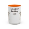 american-bulldog-mug-dad-orange-3 15oz American Bulldog Dog Dad Mug, Vintage Sketch Coffee Mug, Dog Dad Gift