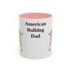 11oz American Bulldog Dog Dad Mug, Vintage Sketch Coffee Mug, Dog Dad Gift