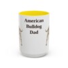 american-bulldog-mug-dad-yellow-3 15oz American Bulldog Dog Dad Mug, Vintage Sketch Coffee Mug, Dog Dad Gift