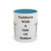 american-bulldog-mug-humor-light-blue-1 11oz Funny American Bulldog Mug, Stubborn With A Side Of Slobber, Vintage Dog Coffee Mug, Dog Lover Gift