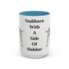 15oz Funny American Bulldog Mug, Stubborn With A Side Of Slobber, Vintage Dog Coffee Mug, Dog Lover Gift