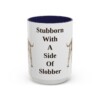 15oz Funny American Bulldog Mug, Stubborn With A Side Of Slobber, Vintage Dog Coffee Mug, Dog Lover Gift
