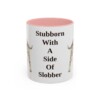 american-bulldog-mug-humor-pink-1 11oz Funny American Bulldog Mug, Stubborn With A Side Of Slobber, Vintage Dog Coffee Mug, Dog Lover Gift