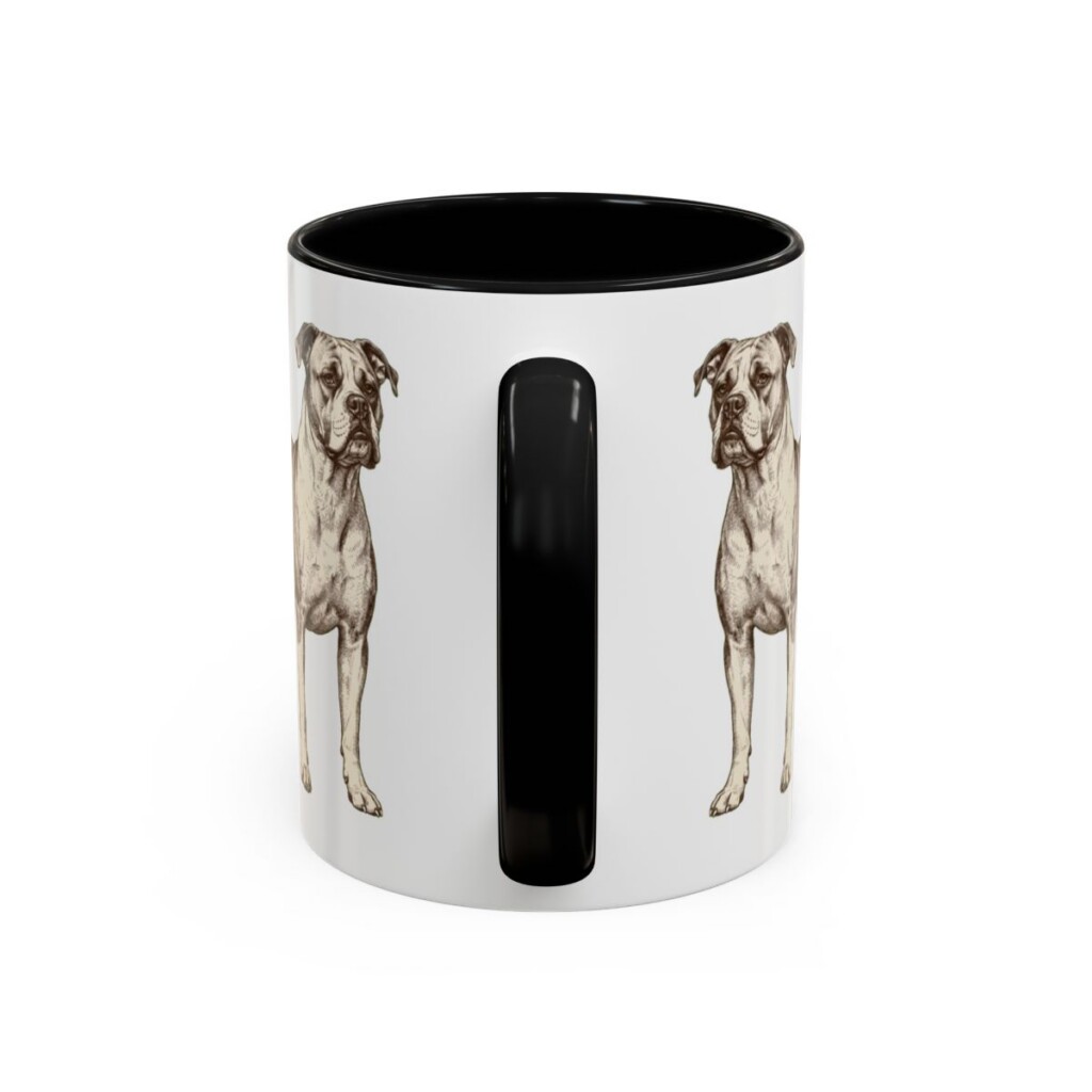 11oz American Bulldog Latin Mug, American Bulldog, Vintage Dog Coffee Mug, Dog Lover Gift