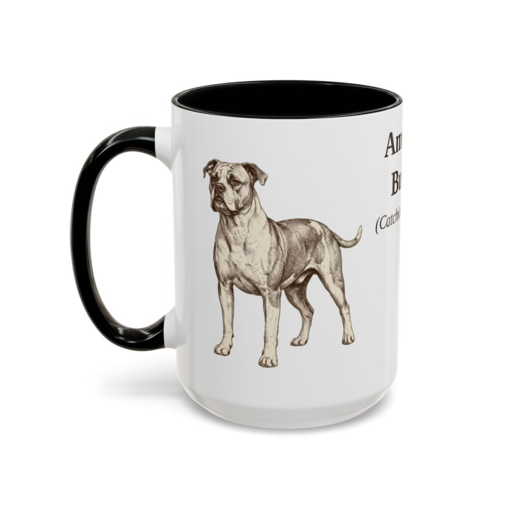 15oz American Bulldog Latin Mug, American Bulldog, Vintage Dog Coffee Mug, Dog Lover Gift
