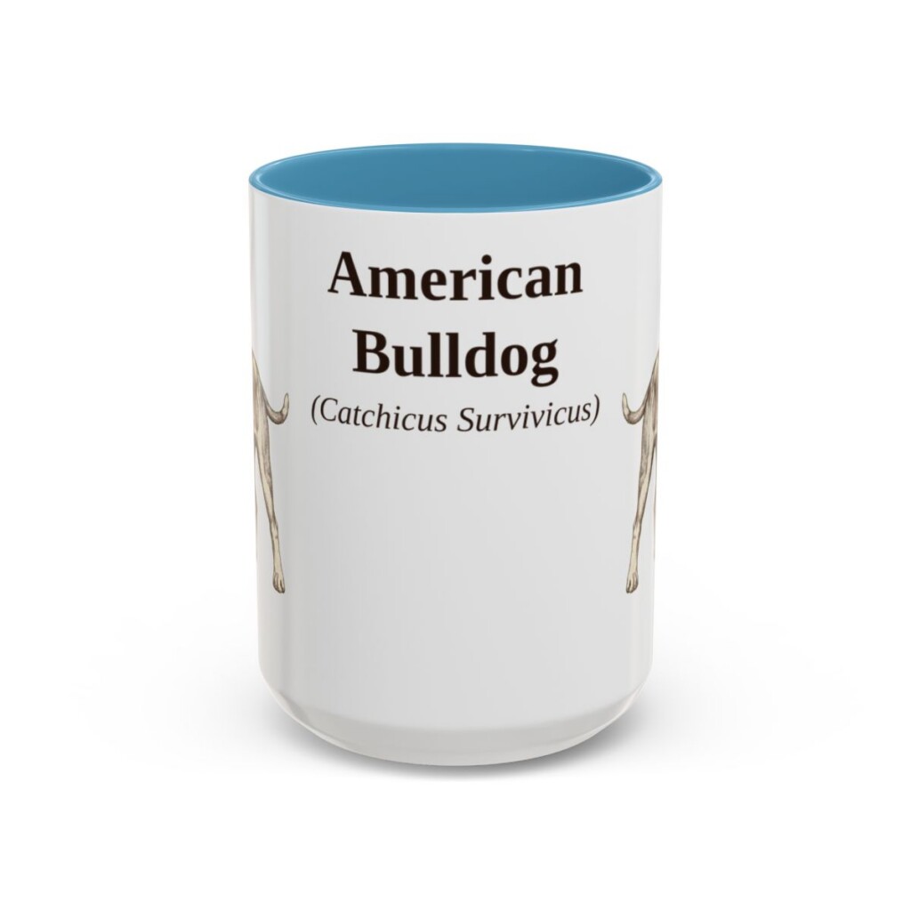 15oz American Bulldog Latin Mug, American Bulldog, Vintage Dog Coffee Mug, Dog Lover Gift