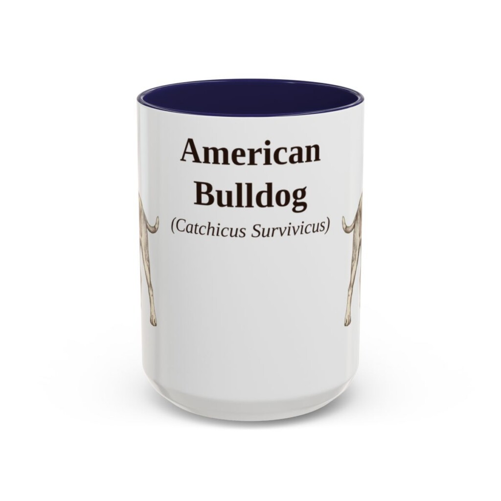 15oz American Bulldog Latin Mug, American Bulldog, Vintage Dog Coffee Mug, Dog Lover Gift
