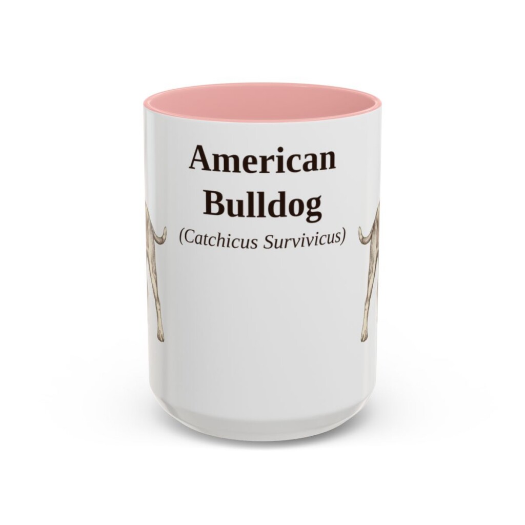 15oz American Bulldog Latin Mug, American Bulldog, Vintage Dog Coffee Mug, Dog Lover Gift
