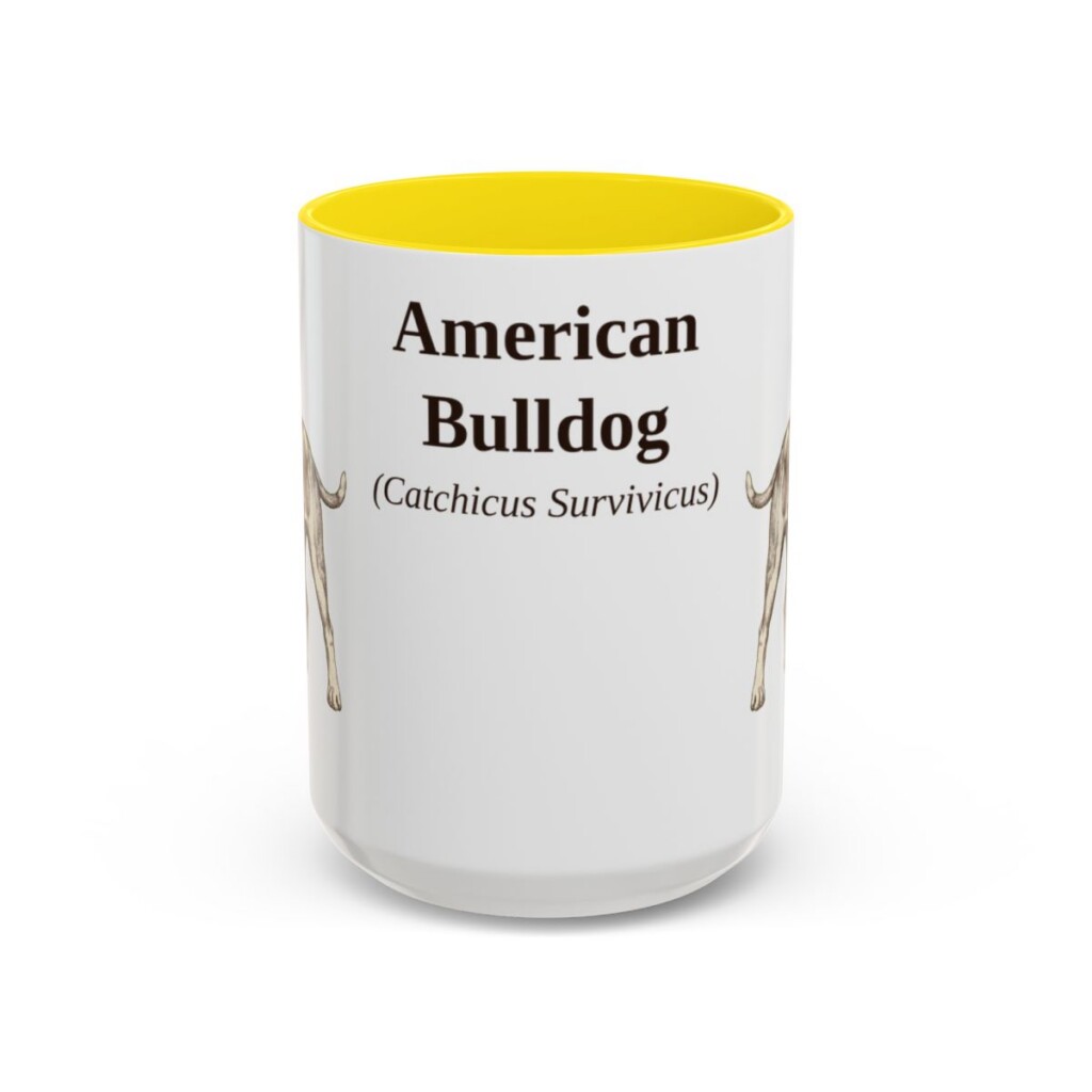 15oz American Bulldog Latin Mug, American Bulldog, Vintage Dog Coffee Mug, Dog Lover Gift