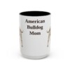 15oz American Bulldog Dog Mom Mug, Vintage Sketch Coffee Mug, Dog Mom Gift