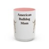 15oz American Bulldog Dog Mom Mug, Vintage Sketch Coffee Mug, Dog Mom Gift