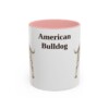 11oz American Bulldog Mug, Vintage Dog Portrait Coffee Mug, Dog Lover Gift