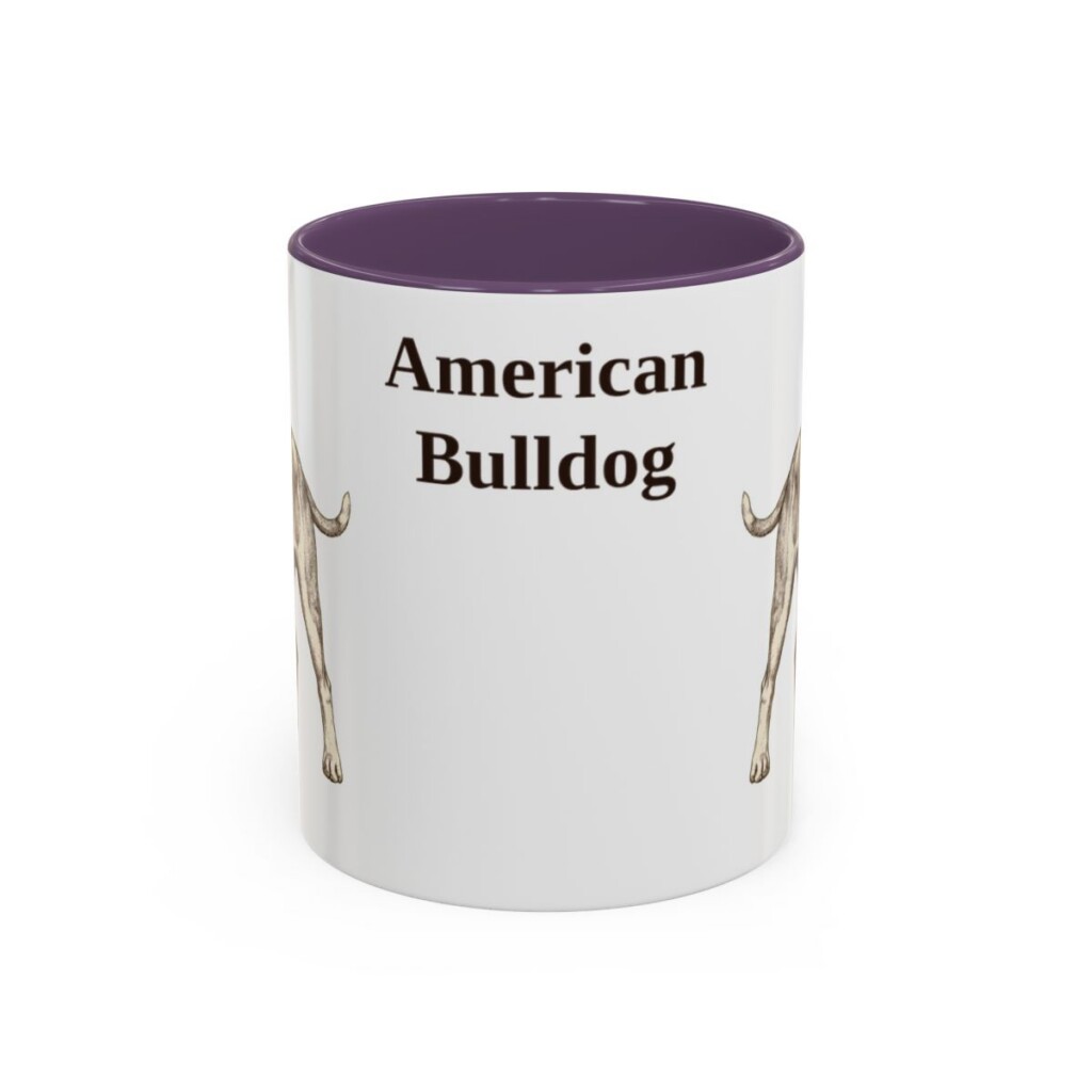 11oz American Bulldog Mug, Vintage Dog Portrait Coffee Mug, Dog Lover Gift