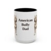 15oz American Bully Dog Dad Mug, Vintage Sketch Coffee Mug, Dog Dad Gift
