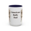 15oz American Bully Dog Dad Mug, Vintage Sketch Coffee Mug, Dog Dad Gift