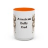15oz American Bully Dog Dad Mug, Vintage Sketch Coffee Mug, Dog Dad Gift