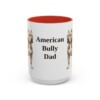 15oz American Bully Dog Dad Mug, Vintage Sketch Coffee Mug, Dog Dad Gift