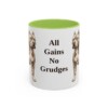 american-bully-mug-humor-light-green-1 11oz Funny American Bully Mug, All Gains No Grudges, Vintage Dog Coffee Mug, Dog Lover Gift