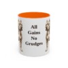american-bully-mug-humor-orange-1 11oz Funny American Bully Mug, All Gains No Grudges, Vintage Dog Coffee Mug, Dog Lover Gift