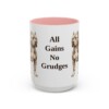 15oz Funny American Bully Mug, All Gains No Grudges, Vintage Dog Coffee Mug, Dog Lover Gift