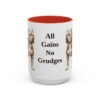 15oz Funny American Bully Mug, All Gains No Grudges, Vintage Dog Coffee Mug, Dog Lover Gift