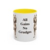 american-bully-mug-humor-yellow-1 11oz Funny American Bully Mug, All Gains No Grudges, Vintage Dog Coffee Mug, Dog Lover Gift