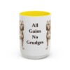 15oz Funny American Bully Mug, All Gains No Grudges, Vintage Dog Coffee Mug, Dog Lover Gift