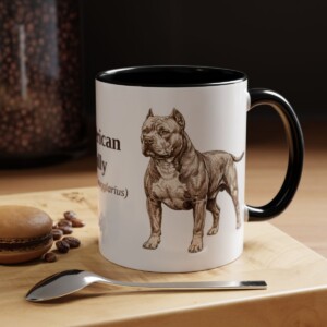 11oz American Bully Latin Mug, American Bully, Vintage Dog Coffee Mug, Dog Lover Gift