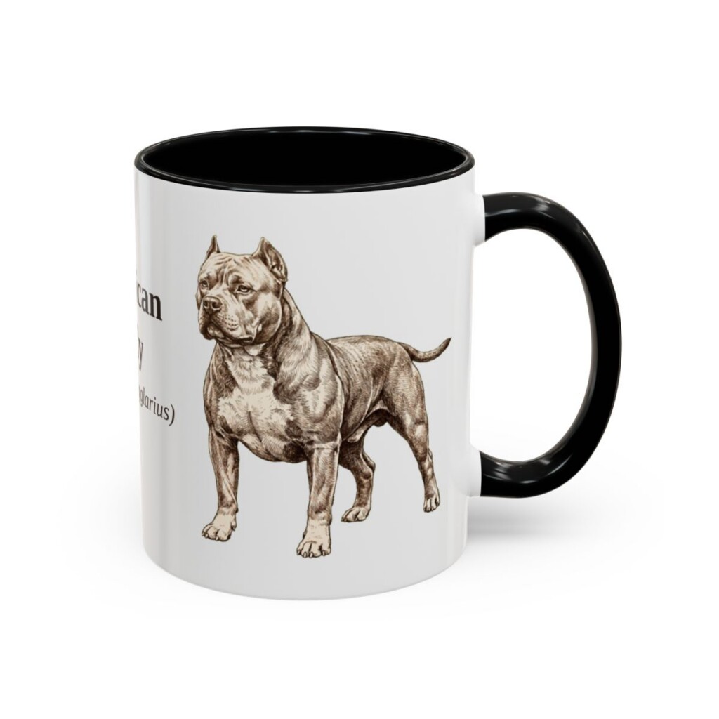 11oz American Bully Latin Mug, American Bully, Vintage Dog Coffee Mug, Dog Lover Gift