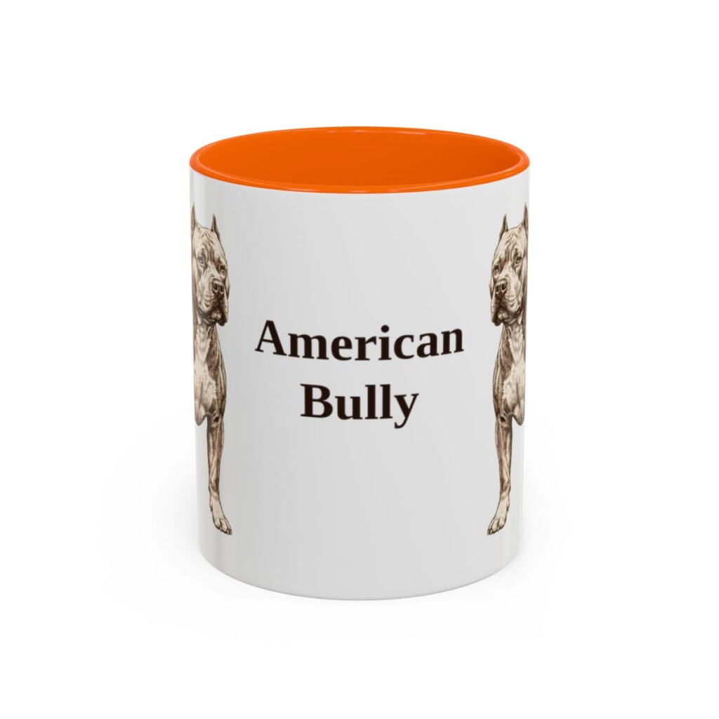 11oz American Bully Mug, Vintage Dog Portrait Coffee Mug, Dog Lover Gift