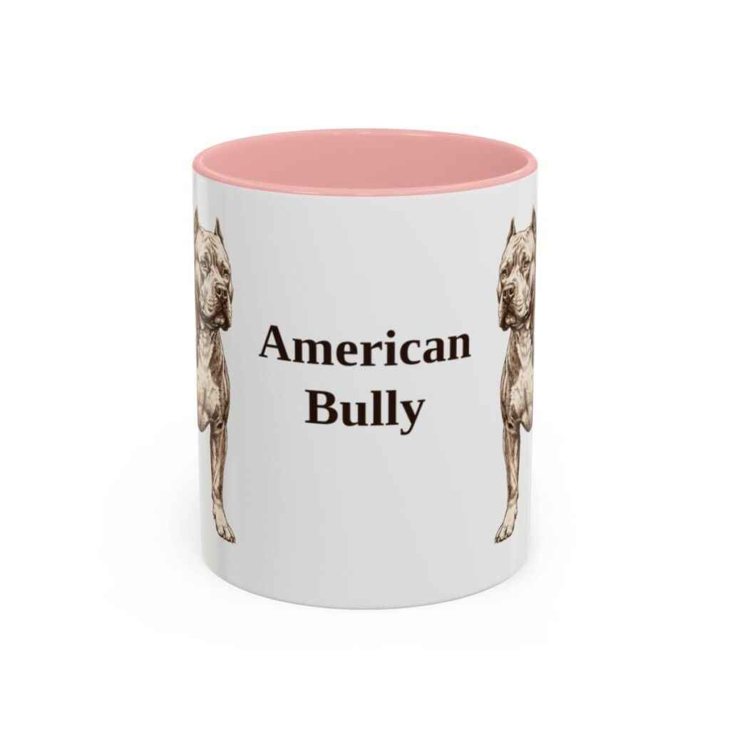 11oz American Bully Mug, Vintage Dog Portrait Coffee Mug, Dog Lover Gift