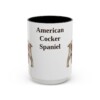 15oz American Cocker Spaniel Mug, Vintage Dog Portrait Coffee Mug, Dog Lover Gift