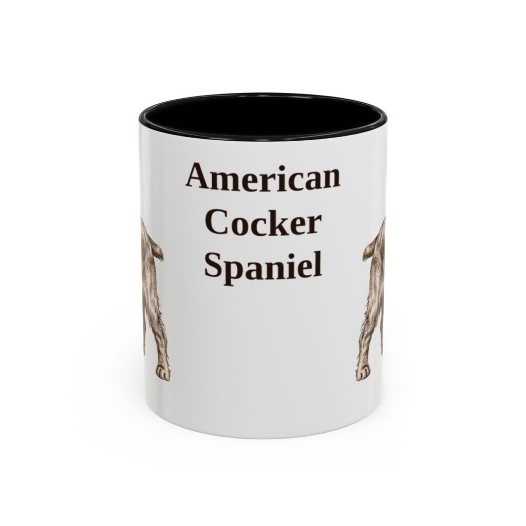 11oz American Cocker Spaniel Mug, Vintage Dog Portrait Coffee Mug, Dog Lover Gift