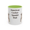 11oz American Cocker Spaniel Dog Dad Mug, Vintage Sketch Coffee Mug, Dog Dad Gift