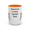 15oz American Cocker Spaniel Dog Dad Mug, Vintage Sketch Coffee Mug, Dog Dad Gift