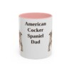 11oz American Cocker Spaniel Dog Dad Mug, Vintage Sketch Coffee Mug, Dog Dad Gift