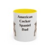 11oz American Cocker Spaniel Dog Dad Mug, Vintage Sketch Coffee Mug, Dog Dad Gift