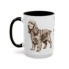 american-cocker-spaniel-mug-humor-black-left-3 15oz Funny American Cocker Spaniel Mug, Those Ears Aren't Free, Vintage Dog Coffee Mug, Dog Lover Gift
