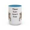 american-cocker-spaniel-mug-humor-light-blue-3 15oz Funny American Cocker Spaniel Mug, Those Ears Aren't Free, Vintage Dog Coffee Mug, Dog Lover Gift
