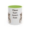 american-cocker-spaniel-mug-humor-light-green-1 11oz Funny American Cocker Spaniel Mug, Those Ears Aren't Free, Vintage Dog Coffee Mug, Dog Lover Gift