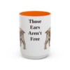 american-cocker-spaniel-mug-humor-orange-3 15oz Funny American Cocker Spaniel Mug, Those Ears Aren't Free, Vintage Dog Coffee Mug, Dog Lover Gift